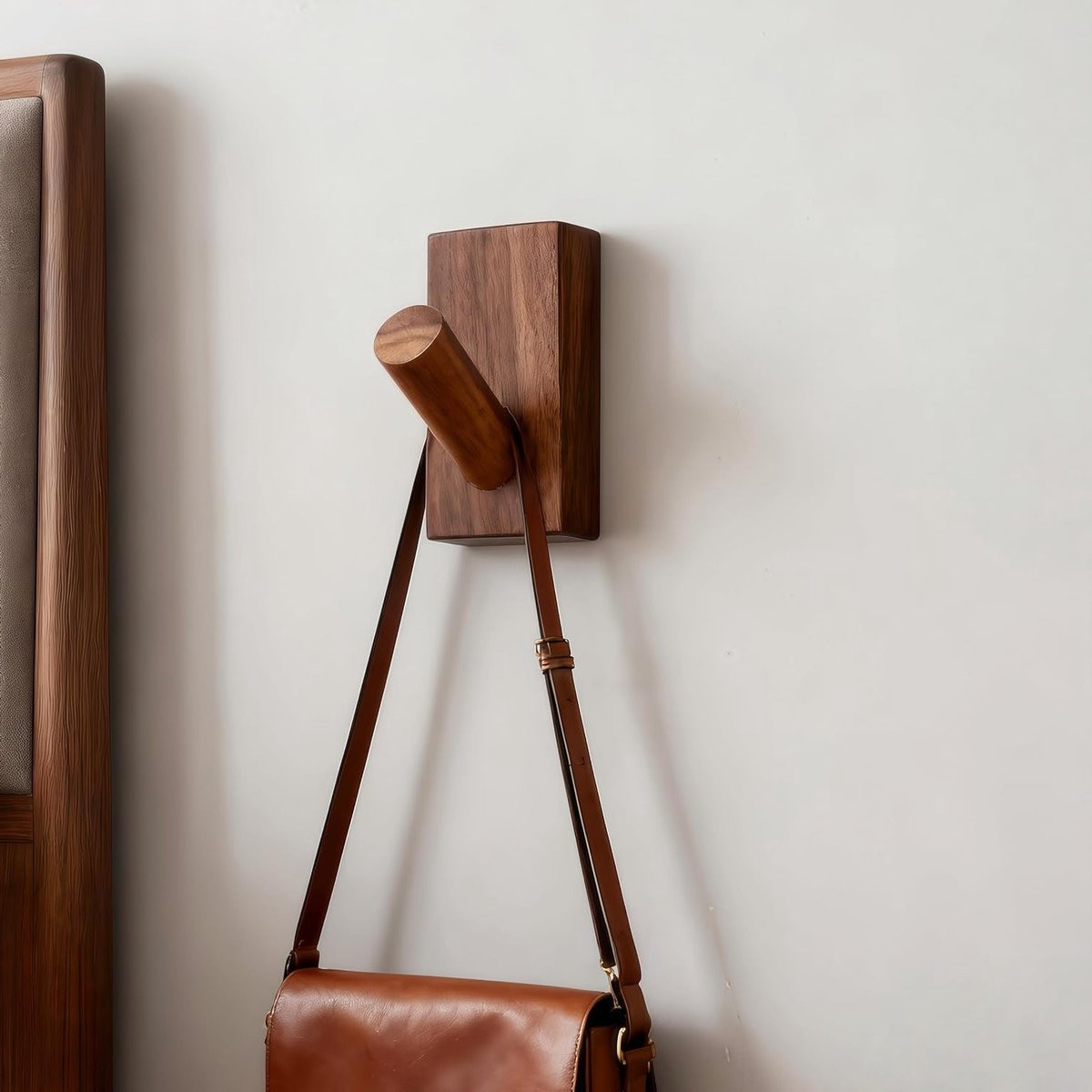 Houten Wandhaak voor Jassen en Accessoires