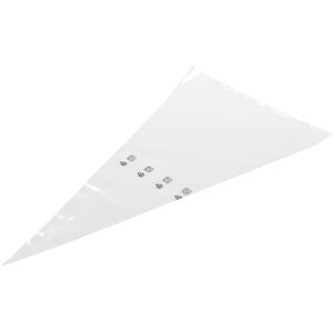 Schneider-GmbH Spritzbeutel 391410, gebündelt, Einweg, aus Kunststoff, transparent, 50 cm, 100 Stück