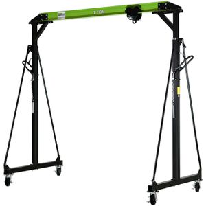 Trutzholm Werkstattkran 42069, Portalkran mit Laufkatze, 1000 kg Tragkraft, fahrbar, Breite 240 cm, Hubhöhe bis 360 cm