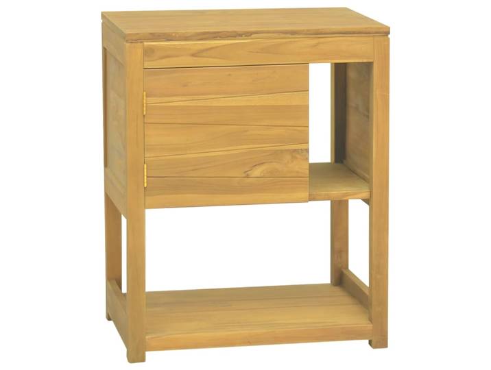 vidaXL Badschrank 60x40x75 cm Massivholz Teak