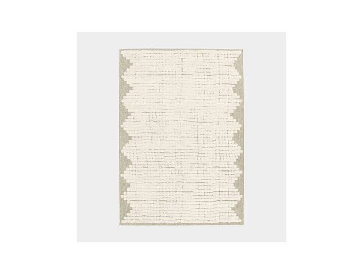 Tapis de salon en matière recyclée - Ode à la vie - Beige et crème - 200 x 290 cm