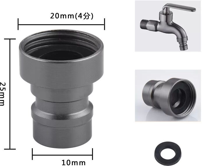 INF Schraubgewinde-Waschmaschinen-Wasserhahnadapter 20 mm 2.5x2x1 cm