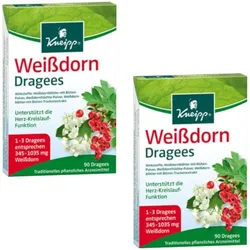 Kneipp Weißdorn Dragees Doppelpack 2X90 St Überzogene Tabletten