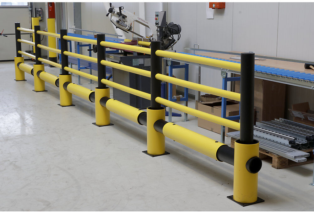 Verkehrsbarriere, Echo, aus flexiblem Kunststoff, 3 Holme à 1533,5 mm d-flexx