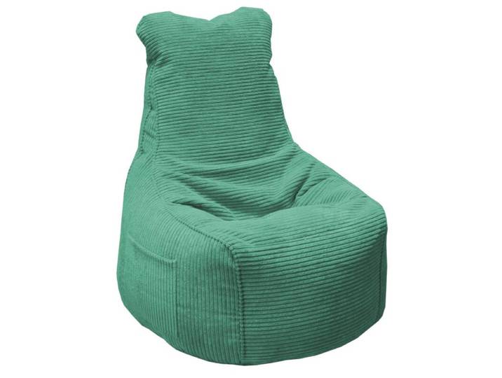 Trendstore Levon Sitzsack in Cord - Cord Poso grün Modern