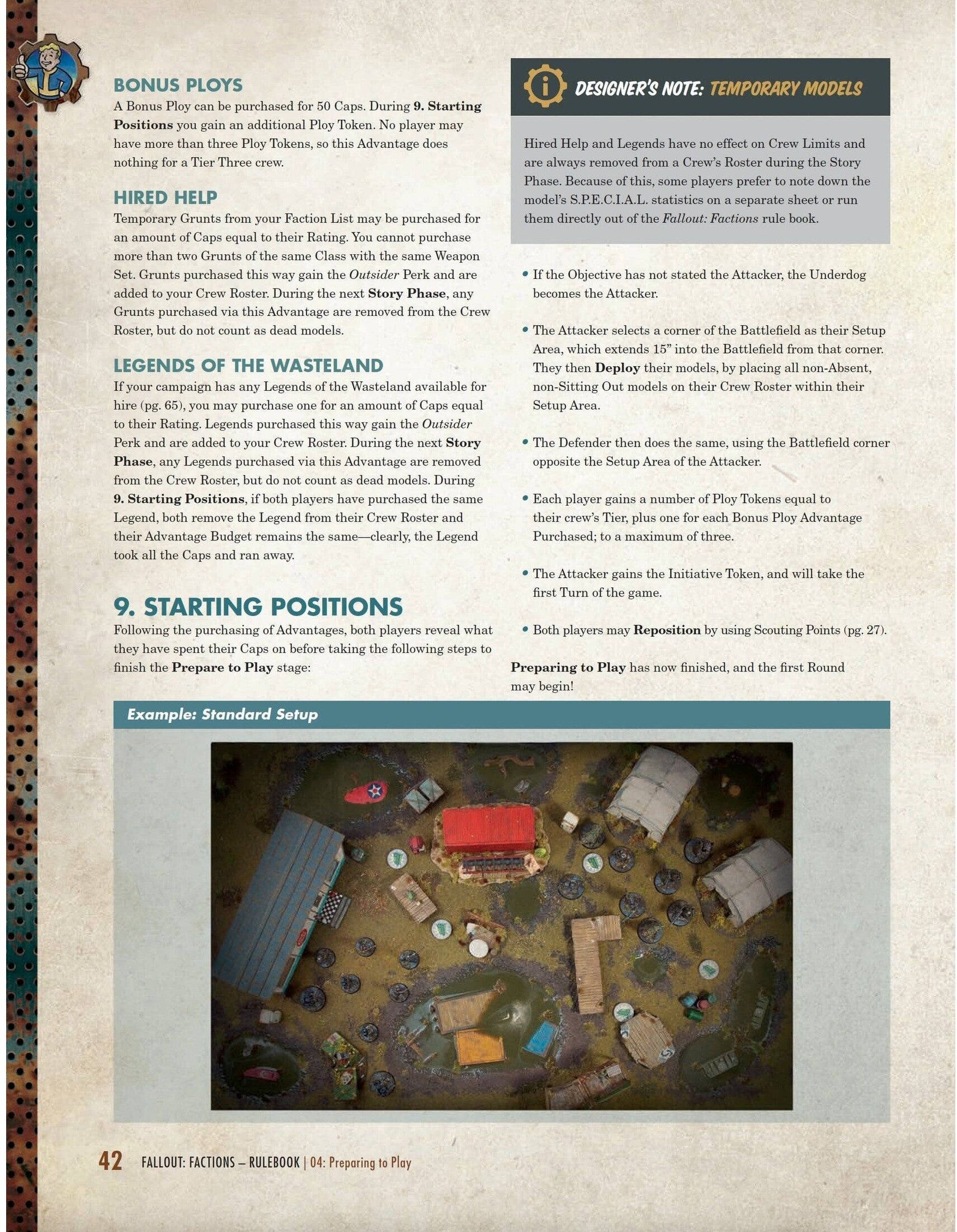 Fallout: Factions Core Rulebook by Modiphius Entertainment, 112-Page Full-Colour Hardcover Guide to Tabletop Battles