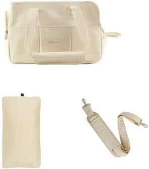 Uplifted Finds Portable Shoulder Handbag Dog Carrier For Small Dogs And Cats s beige Bag Strap Pillow