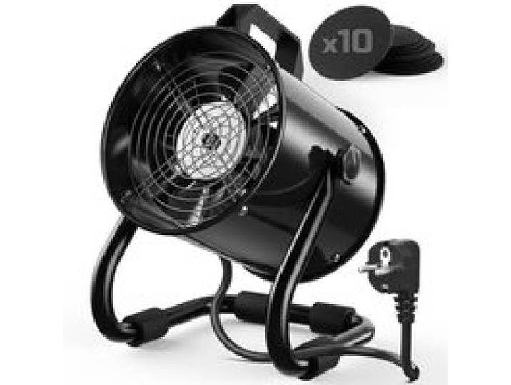 Hotte Aspirante Portable 40W 600m³/h Ventilateur dExtraction -avec 10 Filtre Charbon Actif/ 120°Réglable/Silencieux/en Alliage Al