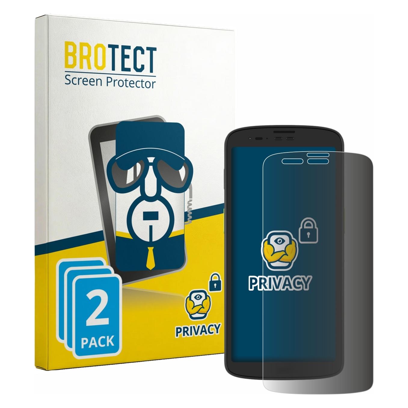 Brotect Sichtschutzfolie für Zebra TC201 Anti-Spy Privacy Folie Blaulicht-Schutz (4364368)