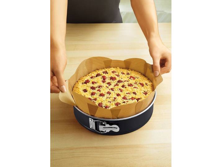 Backfolien-Set, 2-teilig, reißfest, Braun, Für Backformen
