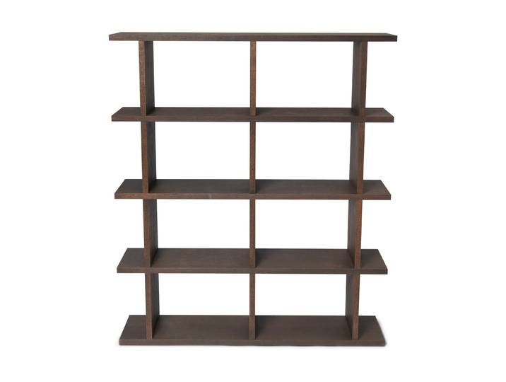 Ferm Living Kona Bücherregal 2x4 Dark stained