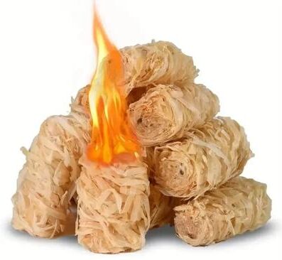 Inspire Daily Merch Natural Fire Starter Wax Wood Stick Ideal For Fireplace, BBQ Stoves, And Charcoal Ignition 100pcs