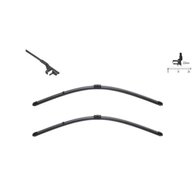 SWF Wischblatt ORIGINAL VISIOFLEX SET 119299 vorne für Mercedes