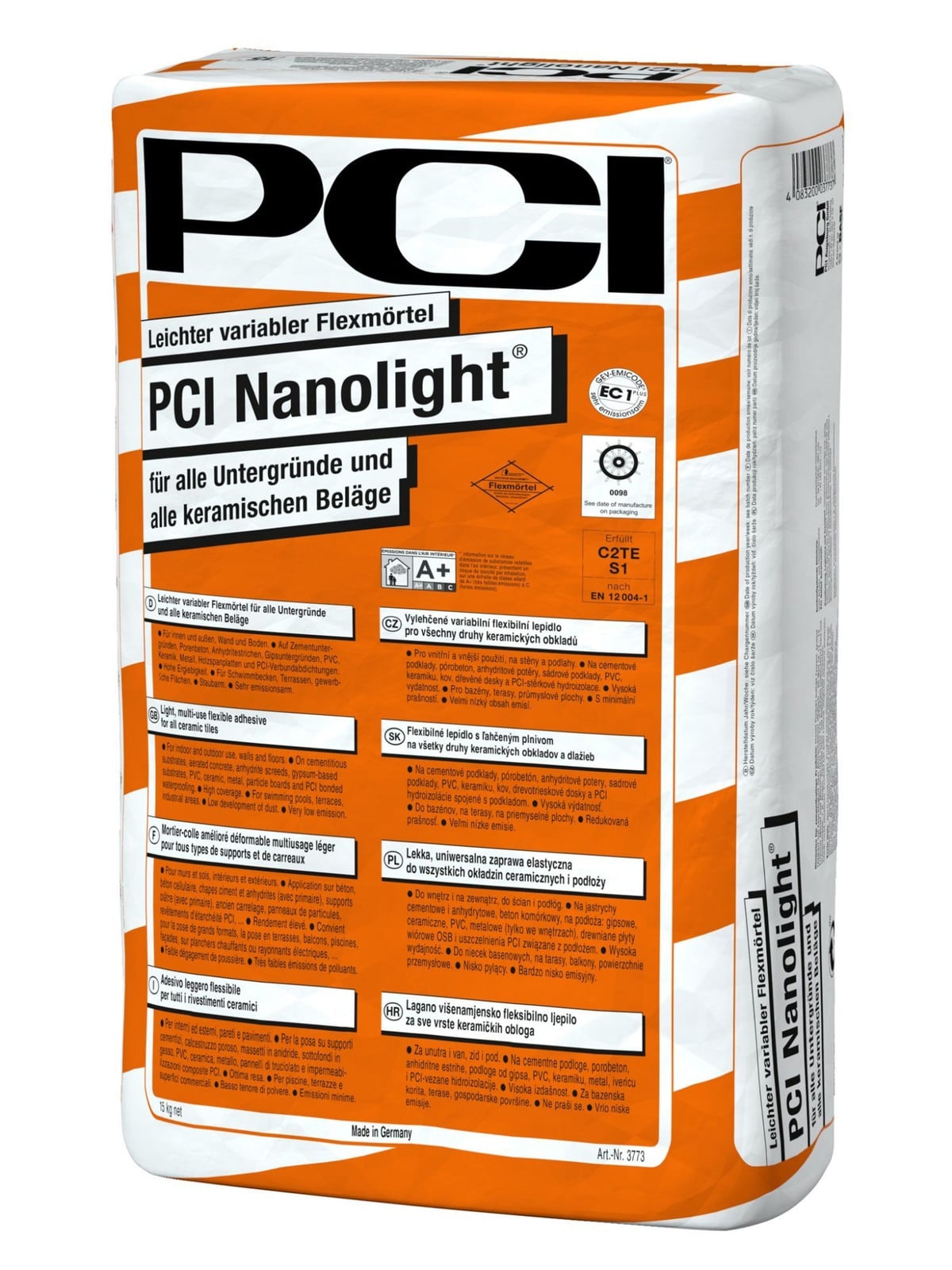 PCI Nanolight tegelplakmiddel, 15 kg