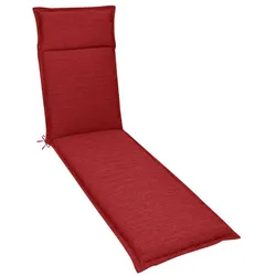Gartenliegen-Auflage Unica 170 x 50 cm Stoff Rot
