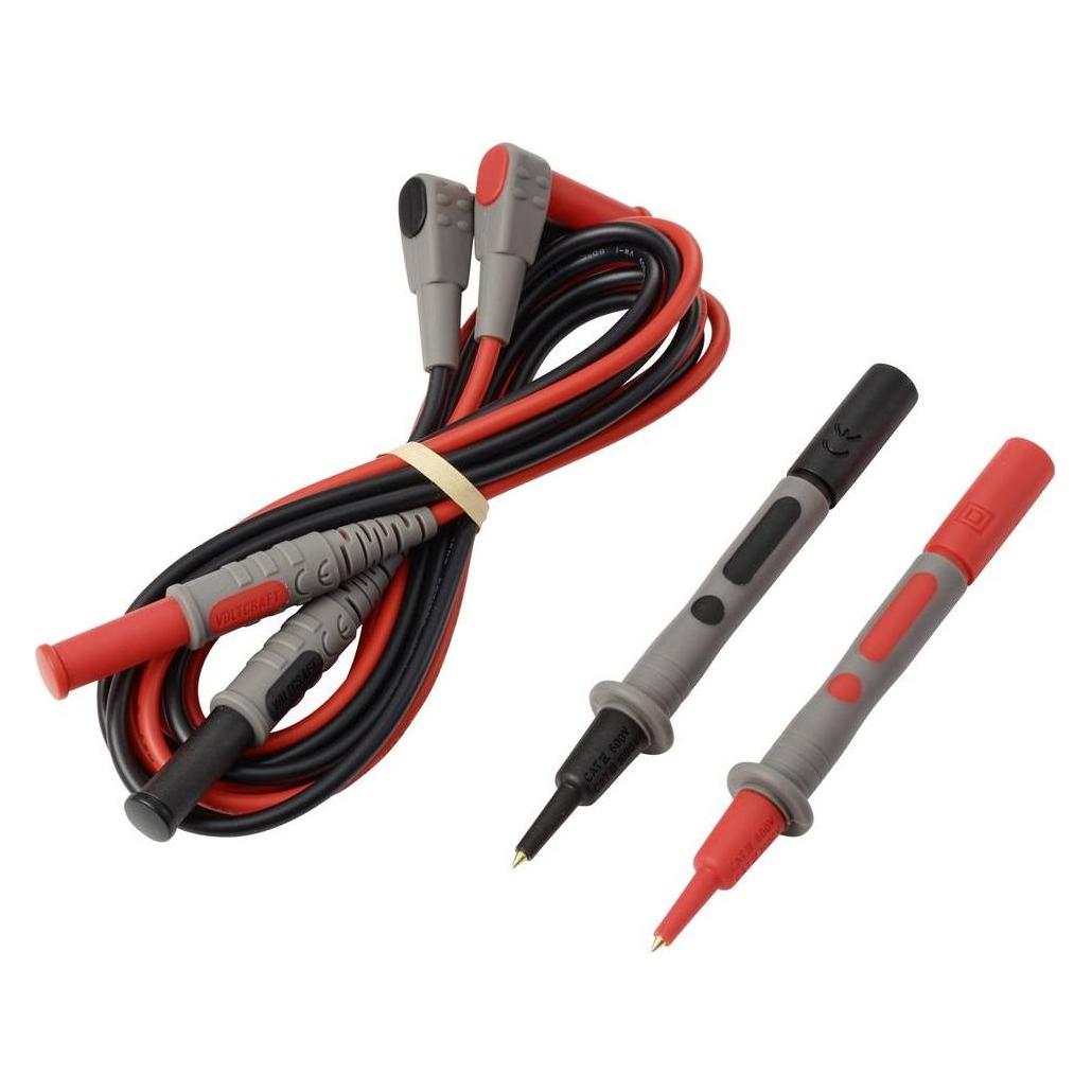 Voltcraft MSL-850 Messleitung Stecker 4 mm Prüfspitze 1.2 m Rot, Schwarz 1 Paar (VC-17312690)