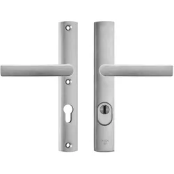 AXA, Türgriff + Türgarnitur, Curve Plus Schmale Aluminium Türgriff Garnitur (Türgriff)