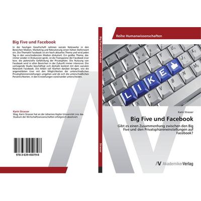 Big Five und Facebook, Taschenbuch von Karin Strasser, AV Akademikerverlag, 978-3-639-45079-8