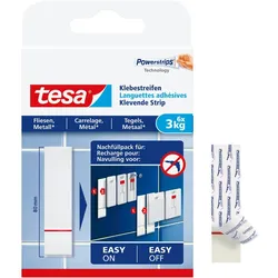 tesa Klebestreifen 2 cm  x 8 cm weiß