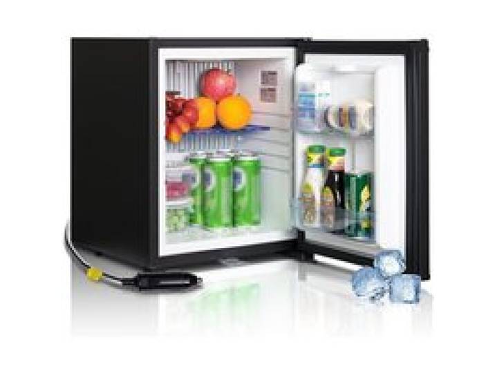 SMETA Frigo Camping Car 12V 220V 30L Frigo Van Aménagé 12V Frigo Silencieux avec Serrure Porte Réversible Noir
