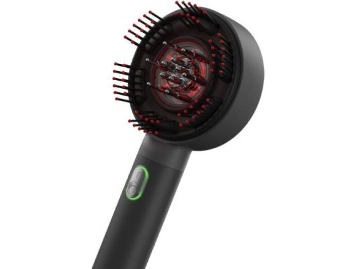 Renpho - Masseur Tête Soin Du Cuir Chevelu 3 En 1, Avec Distributeur De Sérum Led Peu-R-Wmc01-Bk