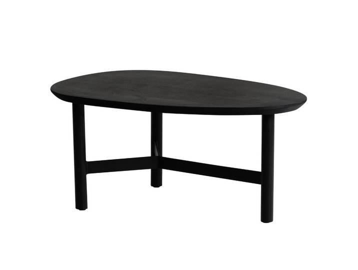 Mid.you Couchtisch, Schwarz, oval, 50x37x86 cm, Wohnzimmer, Wohnzimmertische, Couchtische, Couchtische rund
