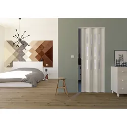 Falttür Luciana esche weiß 3 Fenster B 88,5 H 202 cm