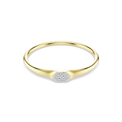 Armreif SWAROVSKI "Schmuck Geschenk Dextera Armreif" Gr. M, gold (gelbgoldfarben, kristallweiß, kristallweiß), Armbänder, Damen, M, Metall, Armreif, mit Swarovski Kristall