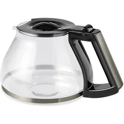 Melitta Glaskanne für die AromaFresh RWT Kaffeemaschine, schwarz mit Edelstahl, Zubehör Kaffeemaschinen, Grau