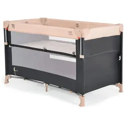 Moni Reisebett Next Level, 2 Ebenen, Matratze, Seite zum klappen, Beistellbett beige