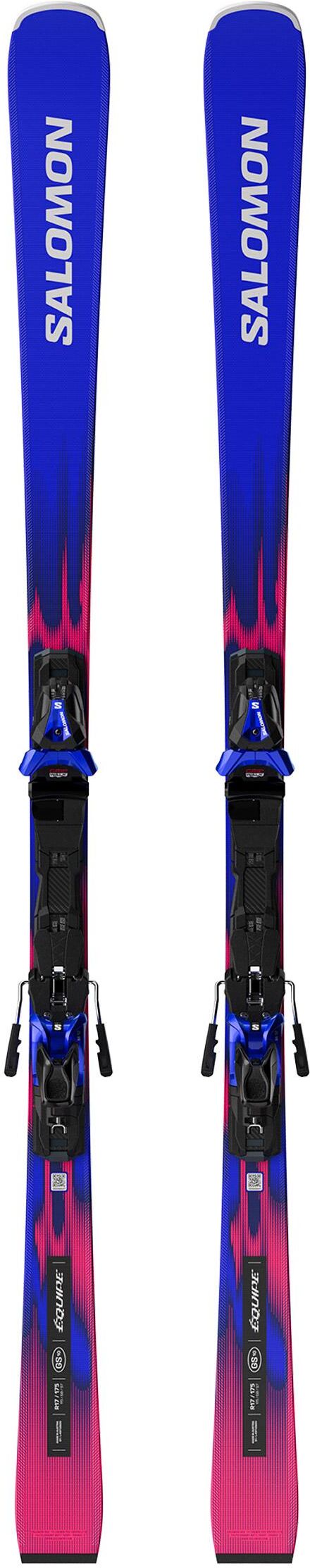 Salomon  - Pack Ski Equipe Gs 10 - 175 + E Mi12 Gw Race Race Blue Black White - Ski