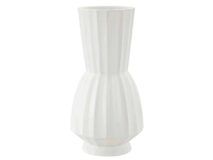 VASE Glint Weiß B: 25 cm