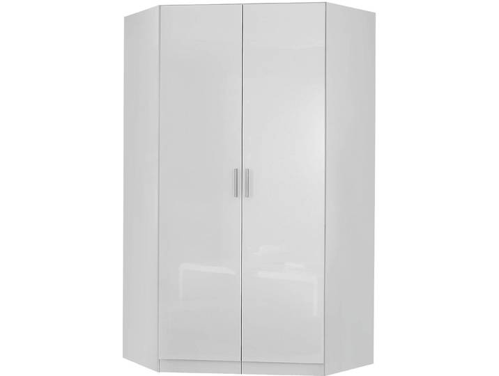 rauch Kleiderschrank Schrank Eckschrank Ankleide Garderobe CELLE Schenkelmass: 117x117 cm, Höhe 197/210 cm, optional mit Spiegel oder Hochglanzfront MADE IN GERMANY