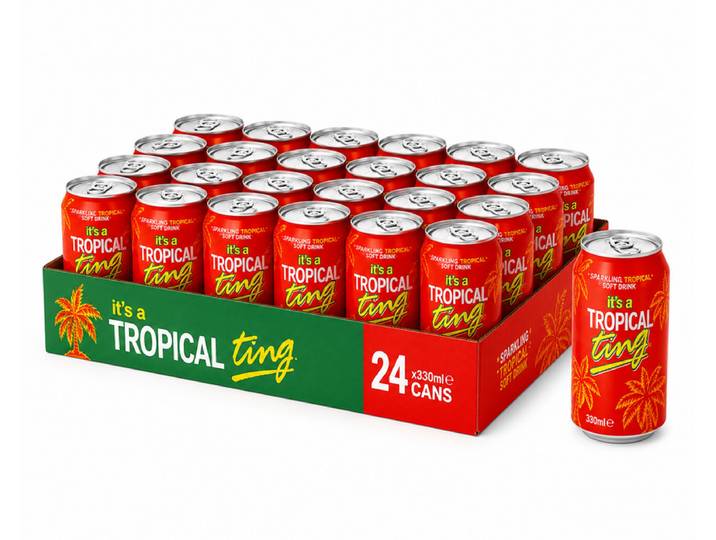 TING Canette de soda tropicale - 330 ml x 24