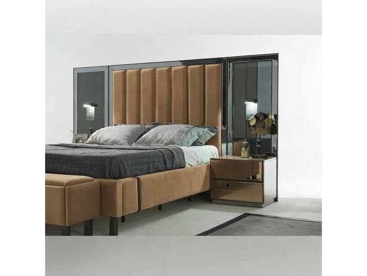 Xlmoebel Nachttisch 2x Holz Konsolen Tische Beistelltische für Schlafzimmer (Nachttisch-Set, 1-St., 2x Nachttisch), Made in Europa