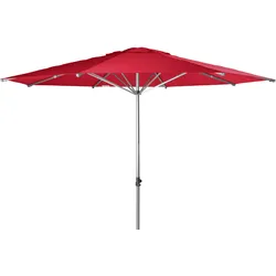 doppler Mittelmastschirm ALU EXPERT 400 Telescope, Aluminium Silber / 100 % Polyester 180 g/m2 Rot