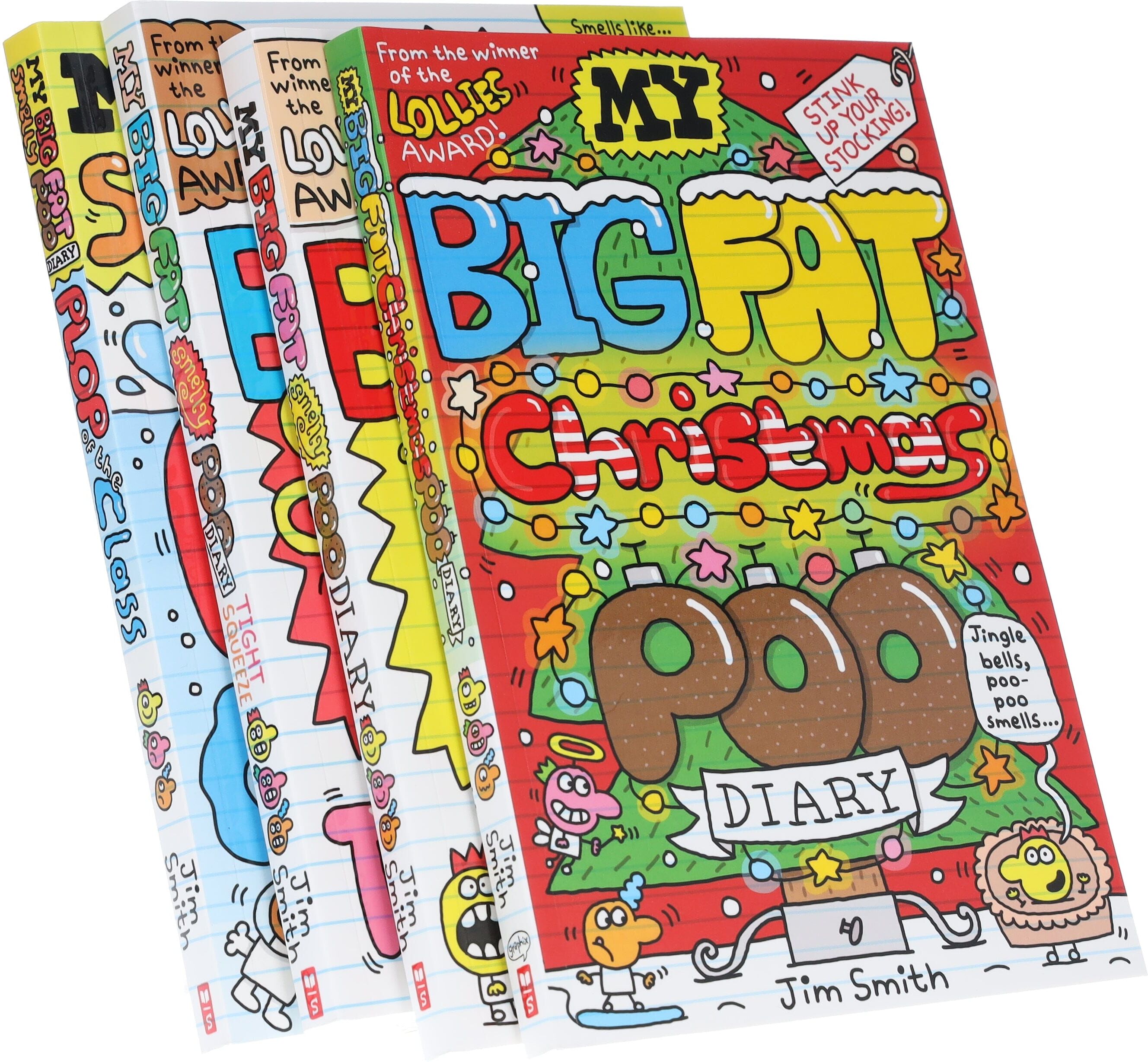 My Big Fat Smelly Poo Diary by Jim Smith 4 Full-Colour Graphic Novels Collection Set - Ages 7-12 - Paperback Scholastic