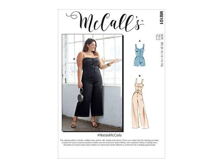 McCalls Sewing Pattern 8101 (RR) - Misses Jumpsuit 18-24 M8101RR 18W-24W