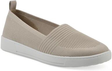 Women's Upright Slip On Sneaker by White Mountain in Taupe Fabric (Size 6 1/2 M)