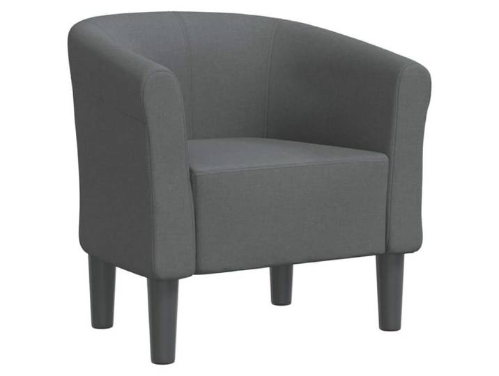 “Winter Sale TOP Fauteuil Chaise de relaxation Gris - Chaise cabriolet gris foncé tissu PRO45045