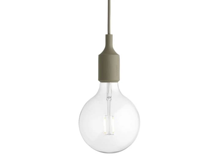 Muuto - Socket E27 LED-Pendelleuchte, olivgrün