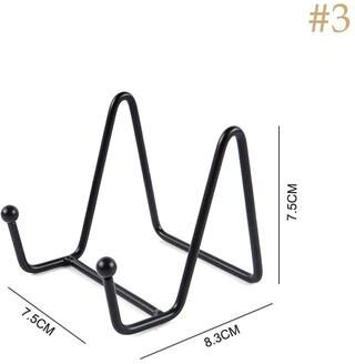 Uplift Treasures Metal Plate Display Stand For Photos And Decor a1