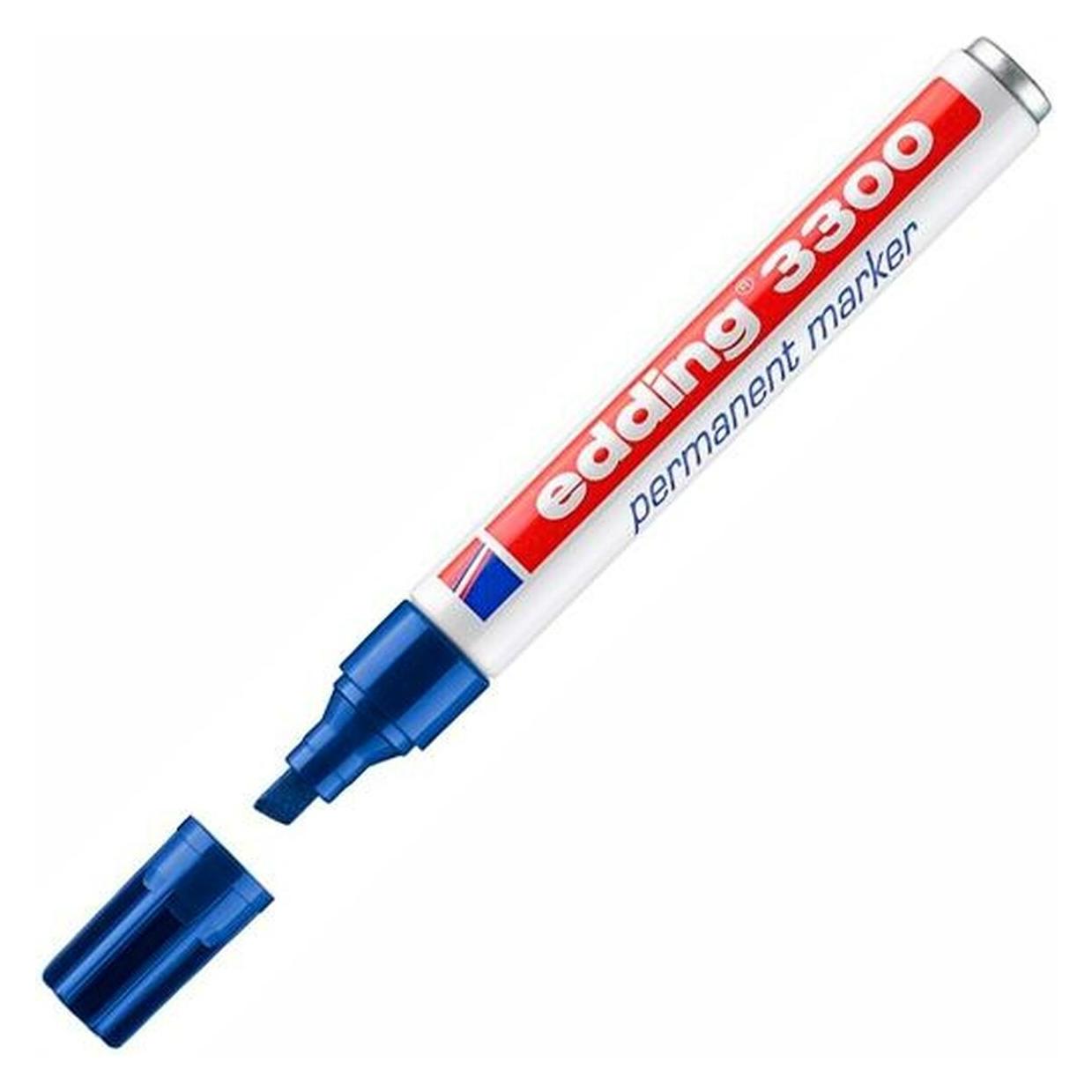 Edding Permanent Marker 3300, mit Keilspitze (10x) (4-3300003)