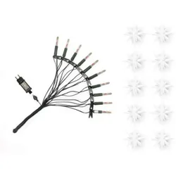 Herrnhuter Sterne 50410 Sternenkette A1s weiß 10 Sterne ø 13cm mit LED