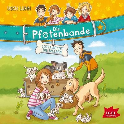 Die Pfotenbande. Lotta rettet die Welpen - Usch Luhn, Audio, 9783731395188