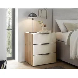 Wiemann Nachttisch Como Glas Beige Champagner