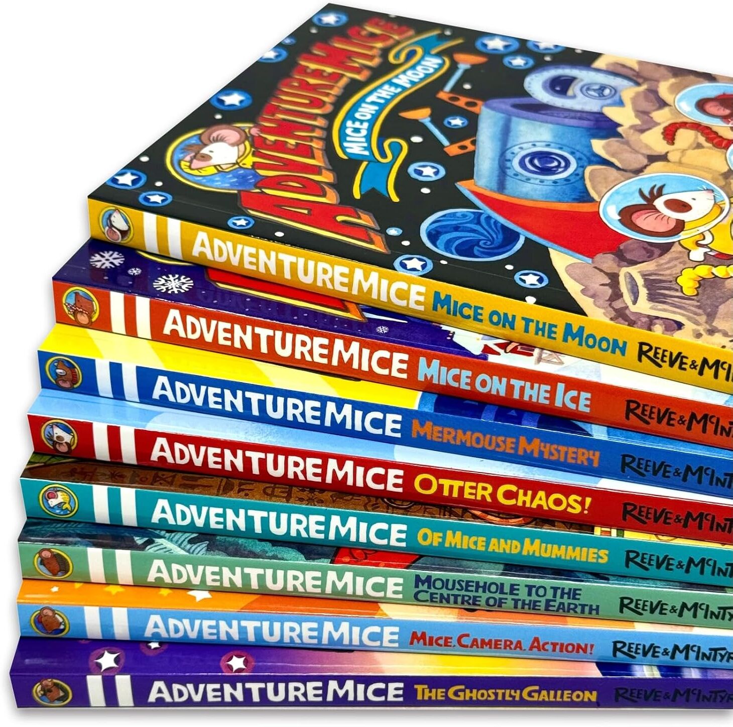 David Fickling Books Adventuremice 8 Books Collection Set - Philip Reeve & Sarah McIntyre - Paperback - Ages 6-9 - Illustrated Funny Animal Adventure Series