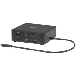 Club 3D Club3D USB-C 12in1-Dock >2xDP/2xHDMI/3xUSB-C/ 8K30Hz PD100W (USB-C, 12 Ports), Dockingstation + USB Hub, Schwarz