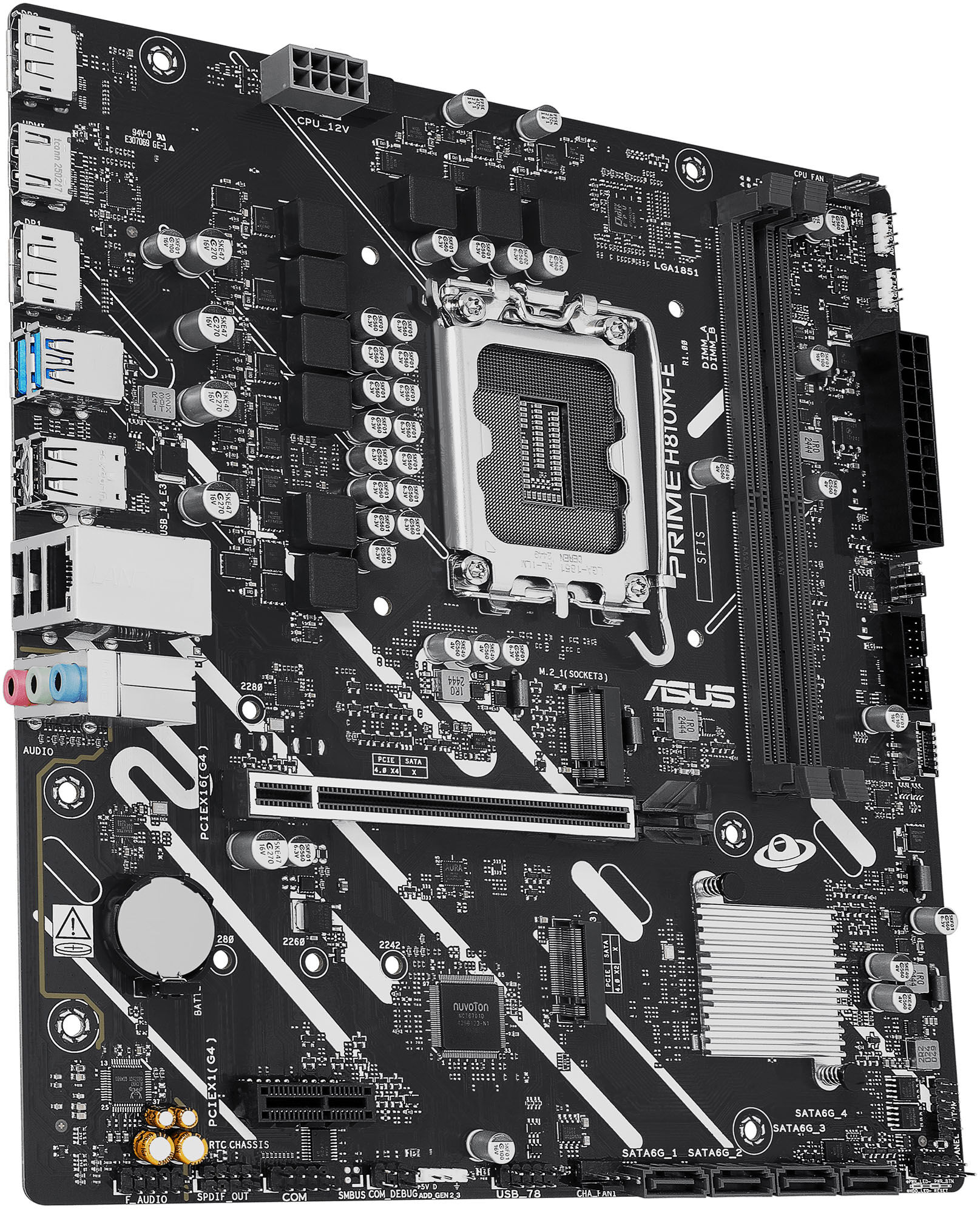 ASUS Mainboard "PRIME H810M-E-CSM", schwarz, B:24,4cm H:5,2cm T:22,2cm, Mainboards