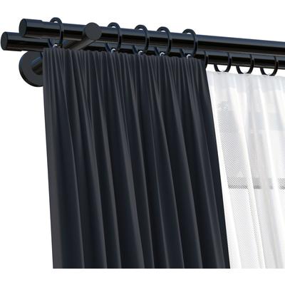 Gardinenstange OTTO HOME "Tanbul", schwarz, L:120cm, Eisen, Gardinenstangen